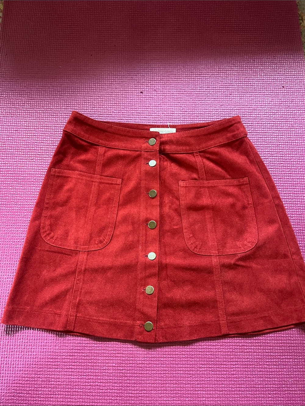 Cotton Candy LA Red Velvet Mini Skirt